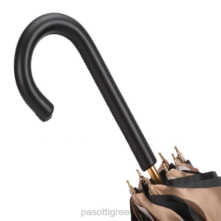 ομπρέλα | PASOTTI 189 21285-1 p - ομπρέλα από ελεφαντόδοντο με ριγέ εσωτερικό διπλό ύφασμα 2N6B8459 γυναίκες